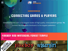 Tablet Screenshot of gamedistribution.com